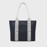 Nick Structured Brand Logo Shoulder Bag